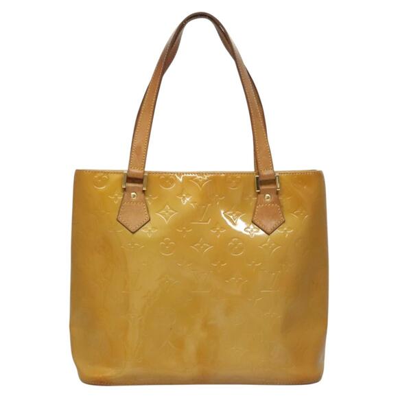 LOUIS VUITTON Monogram Vernis Houston Hand Bag Beige M91004 - Picture 2 of 13